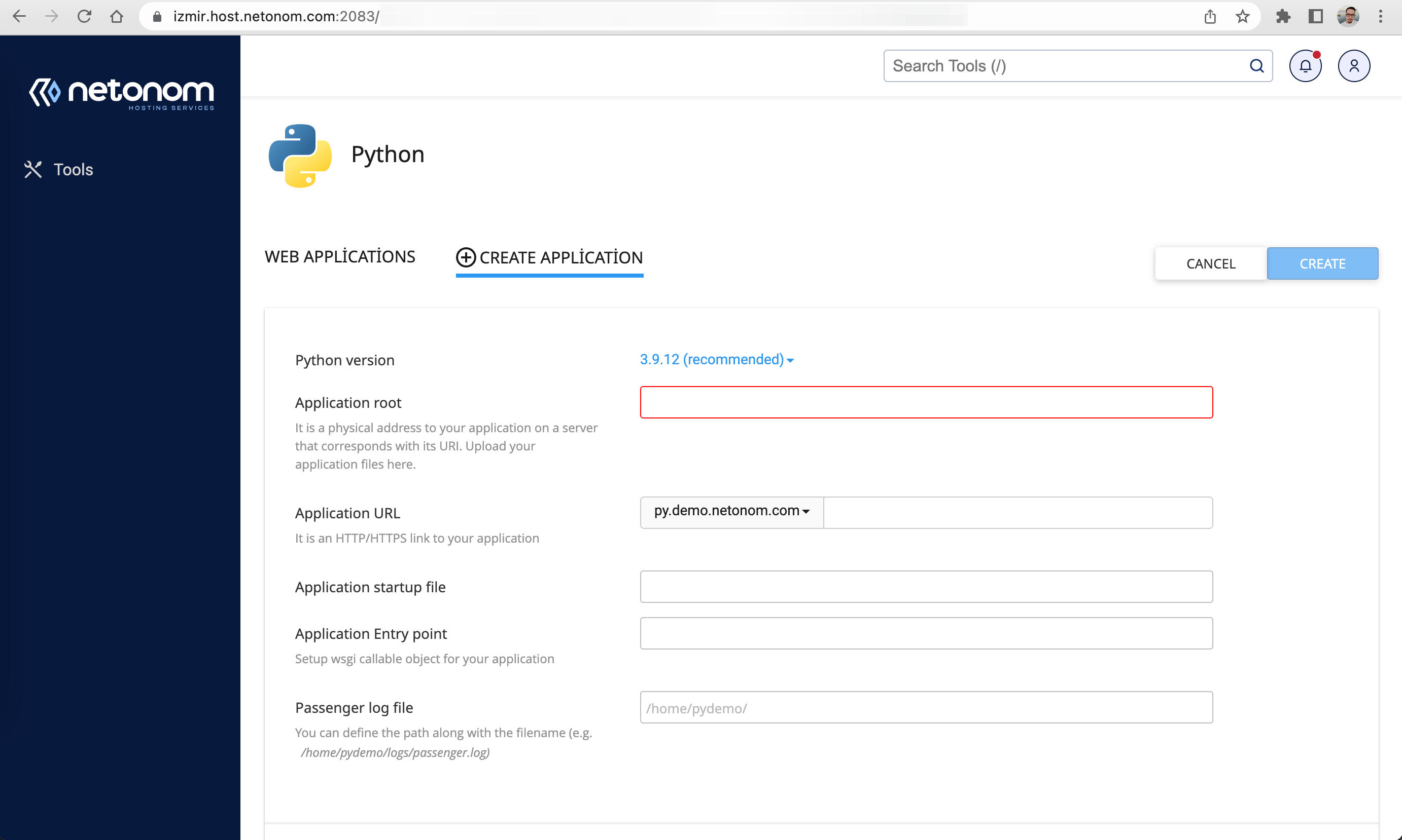 netonom python